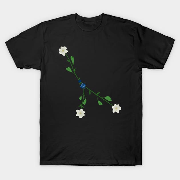 Cancer / Floral T-Shirt by ShinyBat